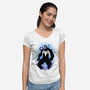 The Black Host-Womens-V-Neck-Tee-MaxoArt