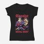 Racer Cartoon Villain-Womens-V-Neck-Tee-Studio Mootant