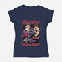 Racer Cartoon Villain-Womens-V-Neck-Tee-Studio Mootant