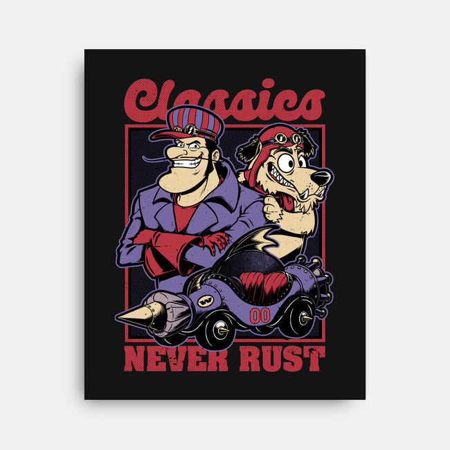 Racer Cartoon Villain-None-Stretched-Canvas-Studio Mootant