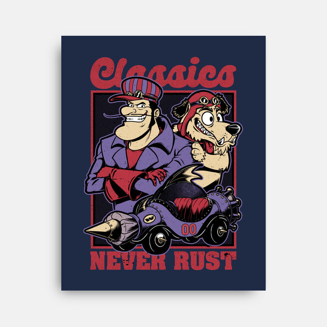 Racer Cartoon Villain-None-Stretched-Canvas-Studio Mootant