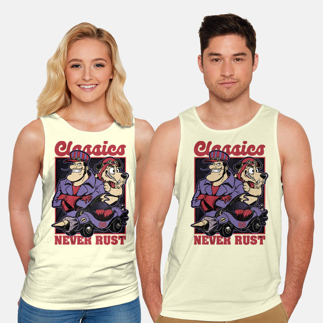 Racer Cartoon Villain-Unisex-Basic-Tank-Studio Mootant