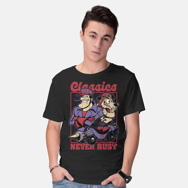 Racer Cartoon Villain-Mens-Basic-Tee-Studio Mootant