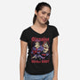 Racer Cartoon Villain-Womens-V-Neck-Tee-Studio Mootant