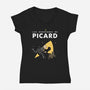 Les Adventures-Womens-V-Neck-Tee-demonigote