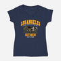 Los Angeles Hitmen-Womens-V-Neck-Tee-demonigote