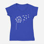 Cat Flower-Womens-V-Neck-Tee-erion_designs