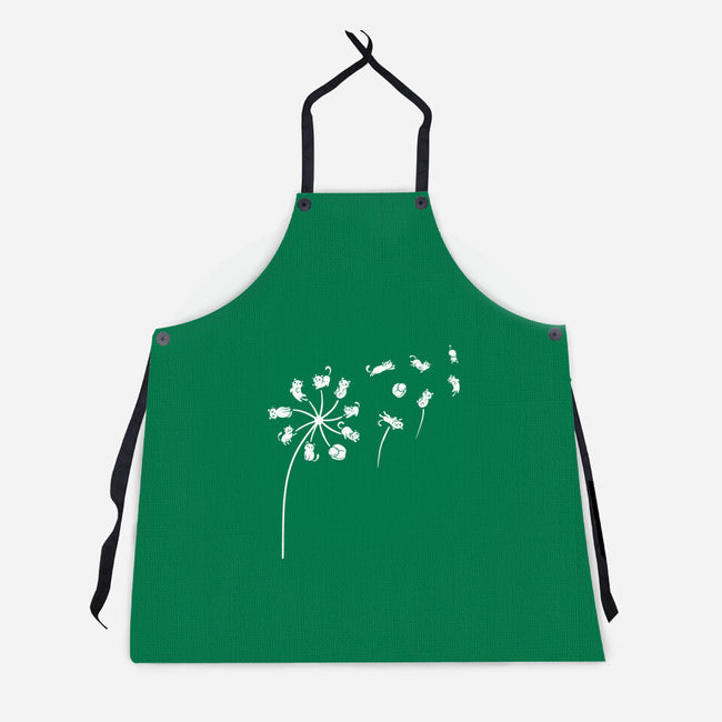 Cat Flower-Unisex-Kitchen-Apron-erion_designs