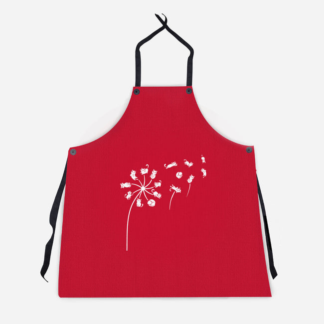 Cat Flower-Unisex-Kitchen-Apron-erion_designs
