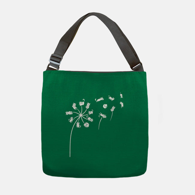 Cat Flower-None-Adjustable Tote-Bag-erion_designs