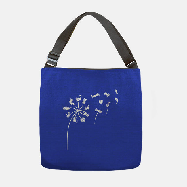 Cat Flower-None-Adjustable Tote-Bag-erion_designs