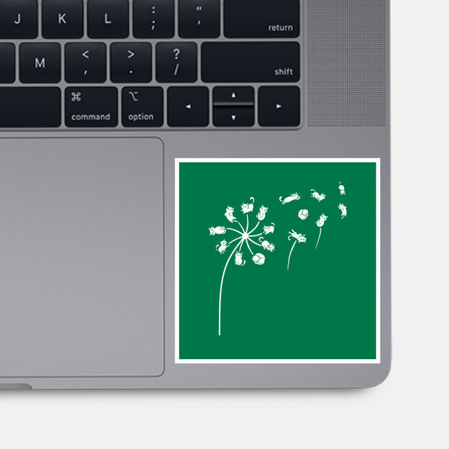 Cat Flower-None-Glossy-Sticker-erion_designs