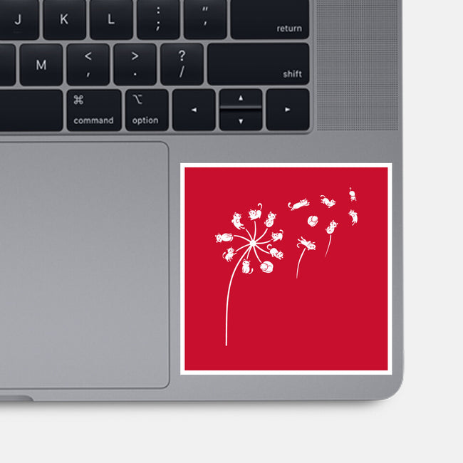 Cat Flower-None-Glossy-Sticker-erion_designs