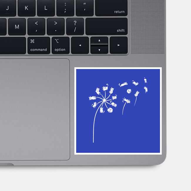 Cat Flower-None-Glossy-Sticker-erion_designs