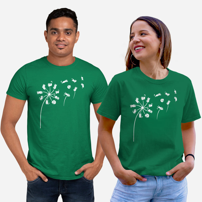Cat Flower-Unisex-Basic-Tee-erion_designs