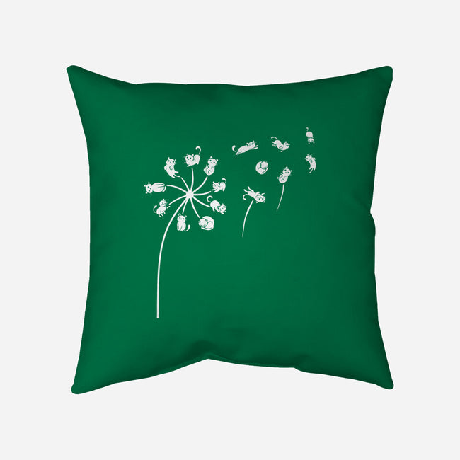 Cat Flower-None-Removable Cover w Insert-Throw Pillow-erion_designs