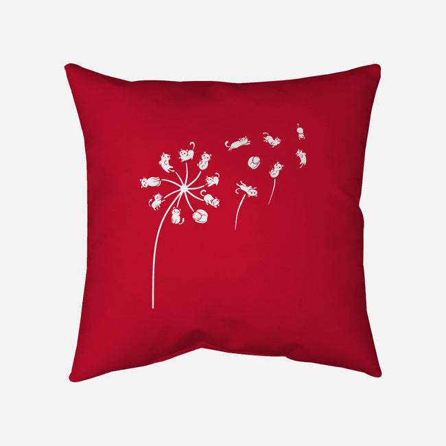Cat Flower-None-Removable Cover w Insert-Throw Pillow-erion_designs
