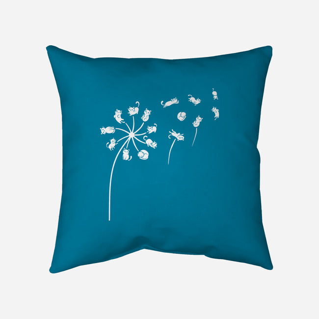 Cat Flower-None-Removable Cover w Insert-Throw Pillow-erion_designs