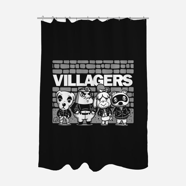 Punk Villagers-None-Polyester-Shower Curtain-demonigote