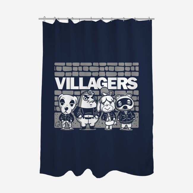 Punk Villagers-None-Polyester-Shower Curtain-demonigote
