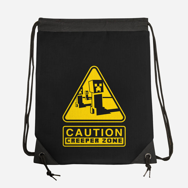 Danger Creeper-None-Drawstring-Bag-demonigote