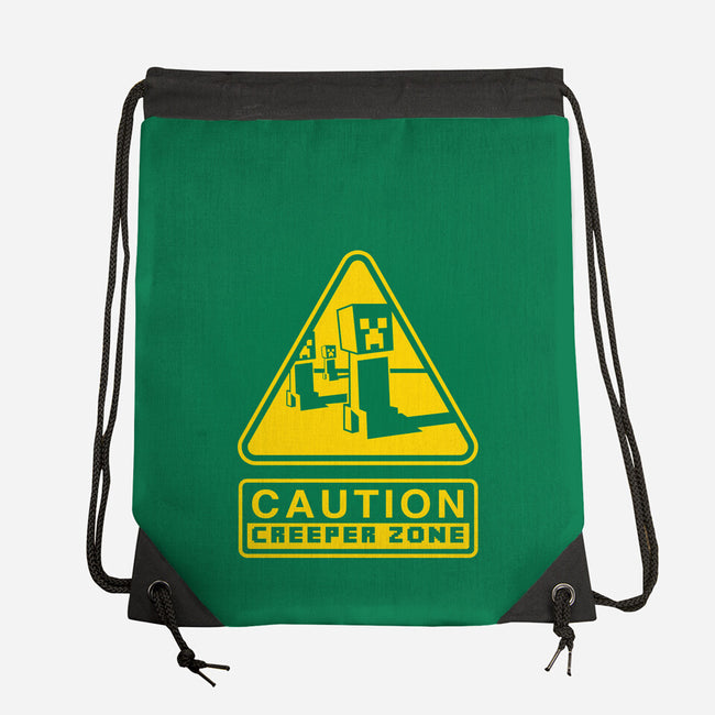 Danger Creeper-None-Drawstring-Bag-demonigote