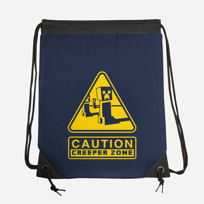 Danger Creeper-None-Drawstring-Bag-demonigote