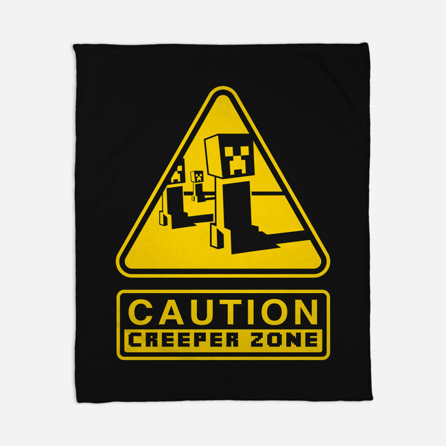 Danger Creeper-None-Fleece-Blanket-demonigote