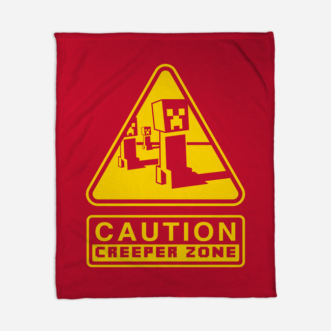 Danger Creeper-None-Fleece-Blanket-demonigote