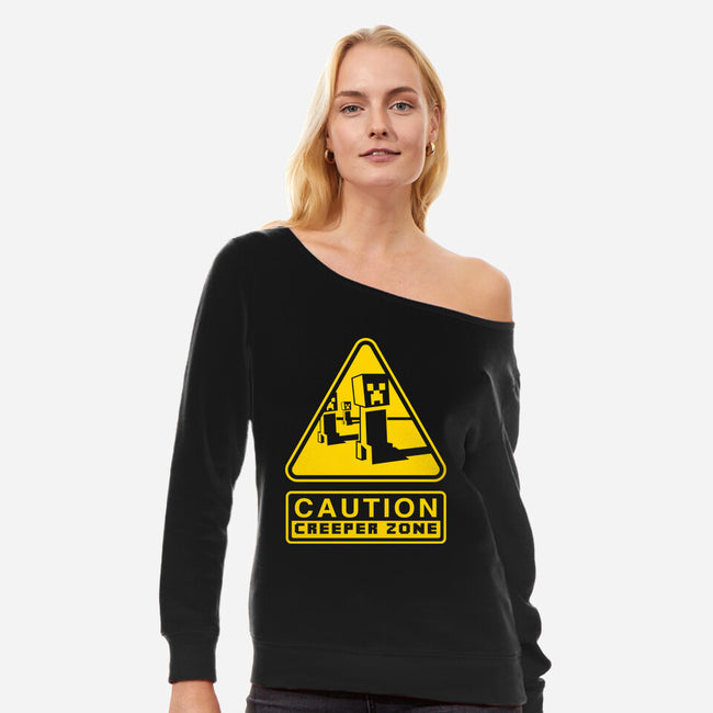 Danger Creeper-Womens-Off Shoulder-Sweatshirt-demonigote
