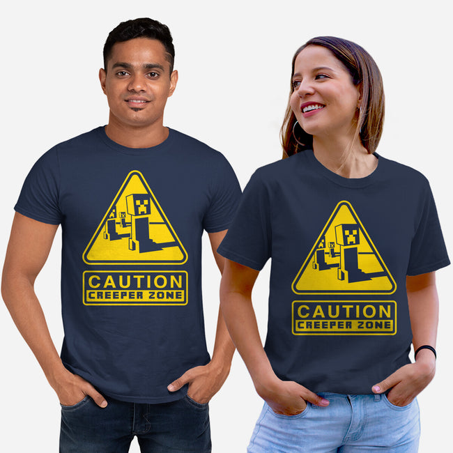 Danger Creeper-Unisex-Basic-Tee-demonigote