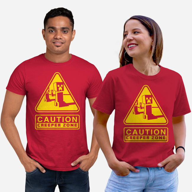 Danger Creeper-Unisex-Basic-Tee-demonigote