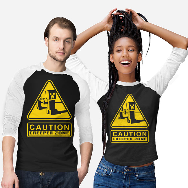 Danger Creeper-Unisex-Baseball-Tee-demonigote