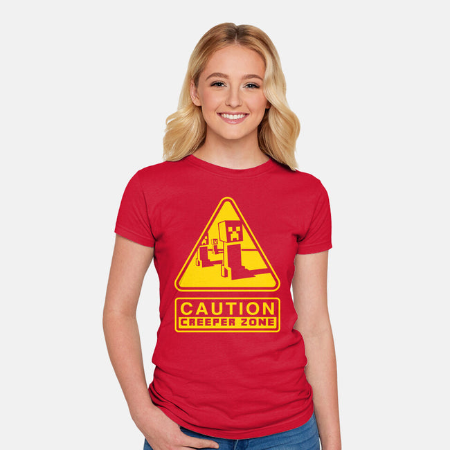 Danger Creeper-Womens-Fitted-Tee-demonigote