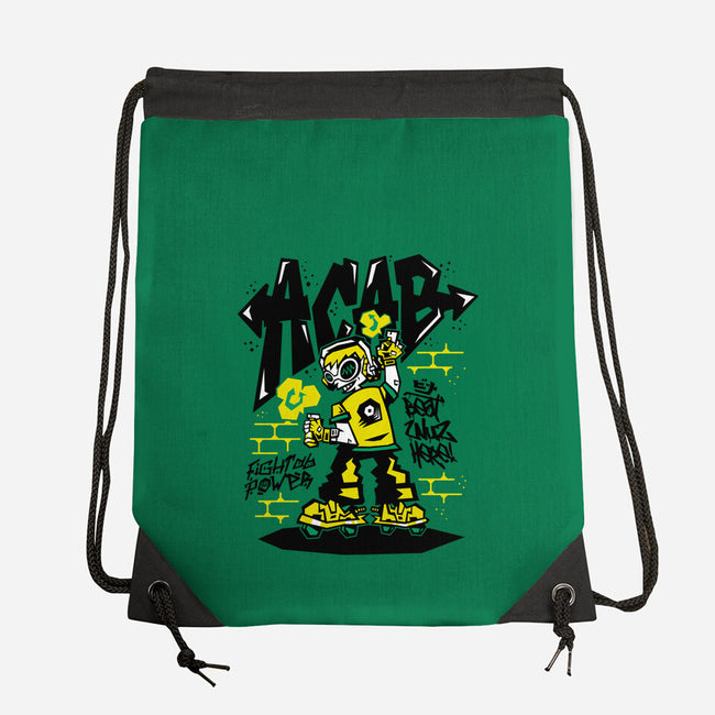 Beat Wuz Here-None-Drawstring-Bag-demonigote