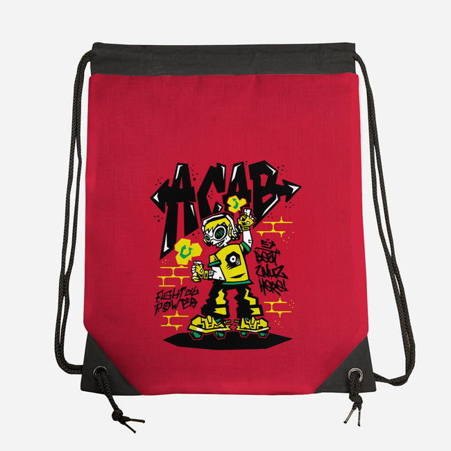 Beat Wuz Here-None-Drawstring-Bag-demonigote