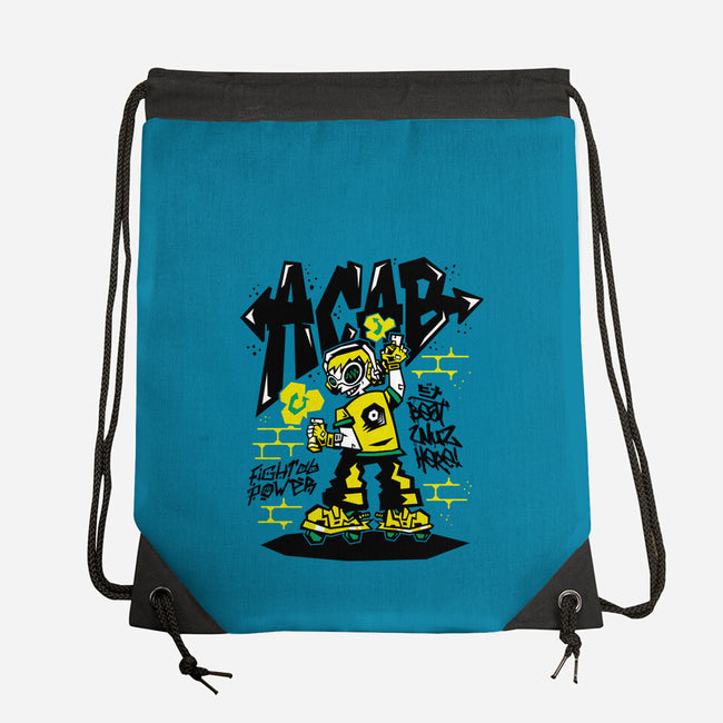 Beat Wuz Here-None-Drawstring-Bag-demonigote