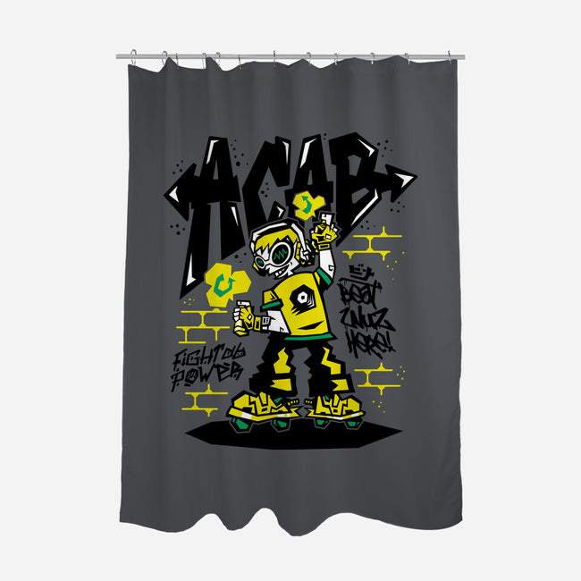 Beat Wuz Here-None-Polyester-Shower Curtain-demonigote