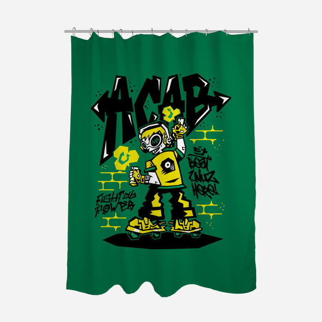 Beat Wuz Here-None-Polyester-Shower Curtain-demonigote