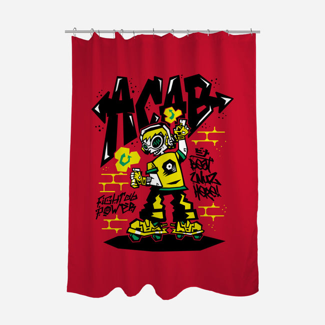 Beat Wuz Here-None-Polyester-Shower Curtain-demonigote