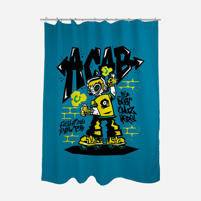 Beat Wuz Here-None-Polyester-Shower Curtain-demonigote