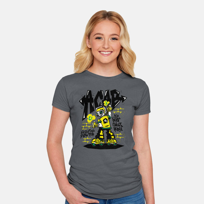 Beat Wuz Here-Womens-Fitted-Tee-demonigote