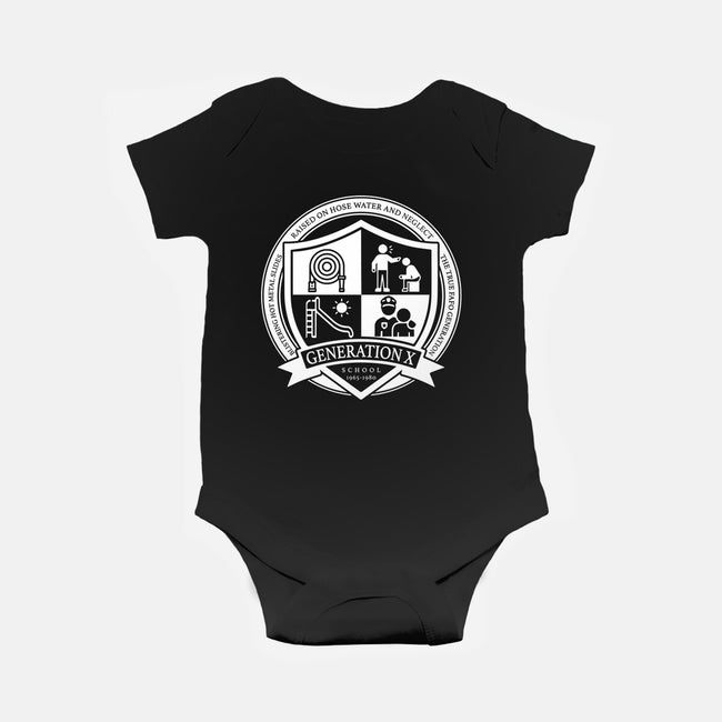 Generation X School-Baby-Basic-Onesie-DrMonekers