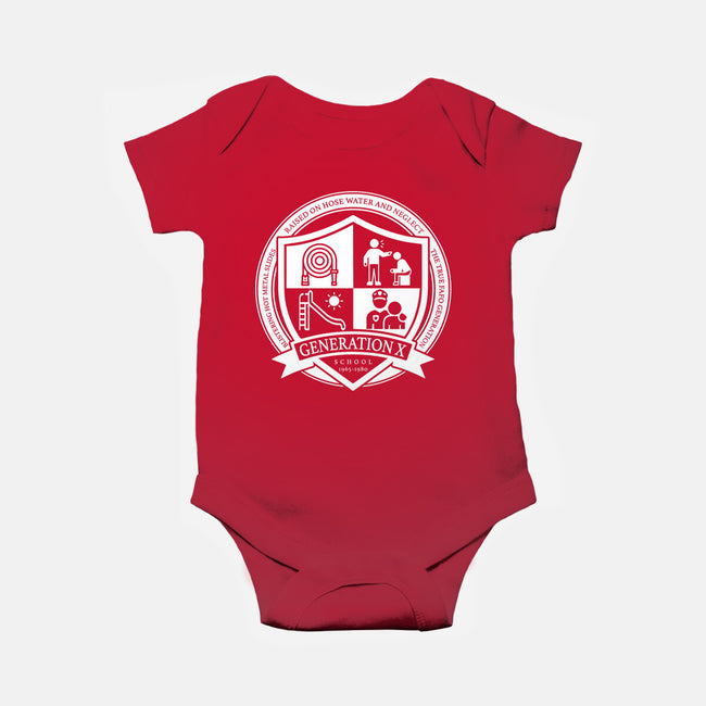 Generation X School-Baby-Basic-Onesie-DrMonekers