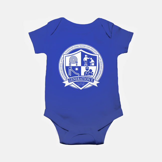Generation X School-Baby-Basic-Onesie-DrMonekers