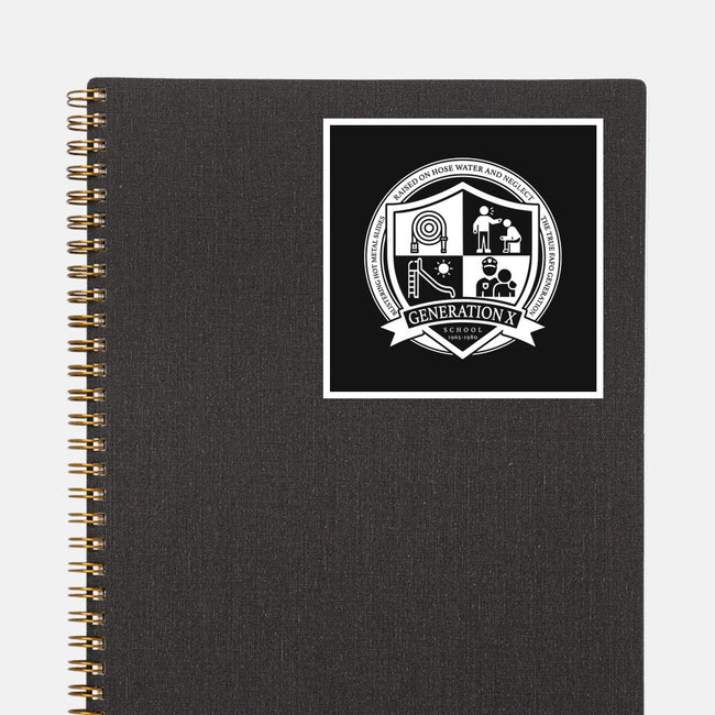 Generation X School-None-Glossy-Sticker-DrMonekers