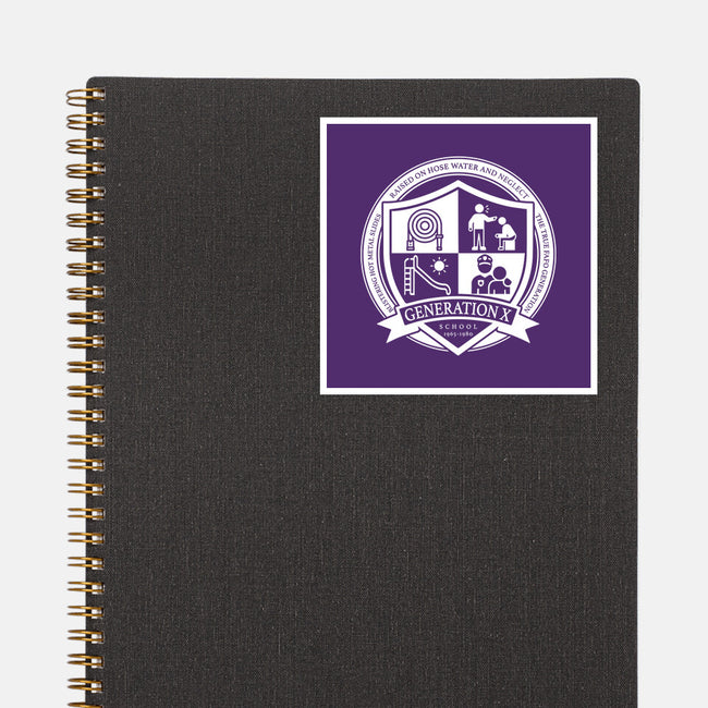 Generation X School-None-Glossy-Sticker-DrMonekers
