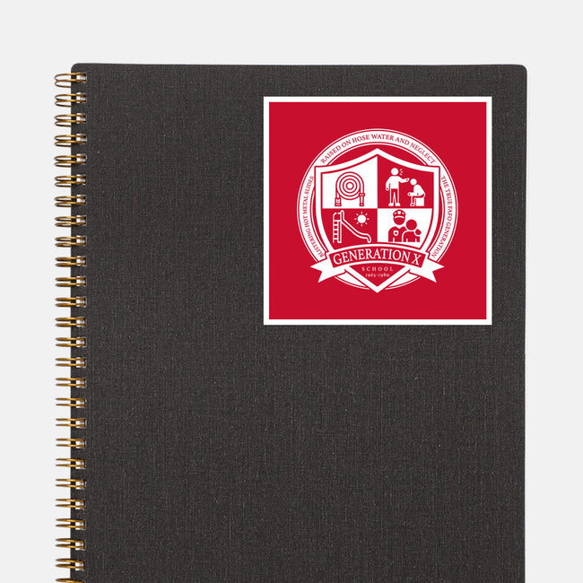 Generation X School-None-Glossy-Sticker-DrMonekers