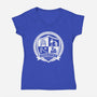 Generation X School-Womens-V-Neck-Tee-DrMonekers