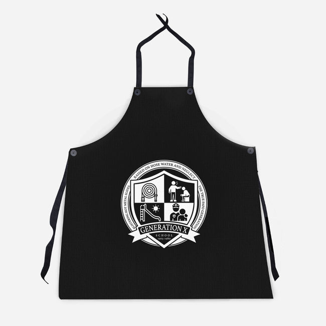 Generation X School-Unisex-Kitchen-Apron-DrMonekers